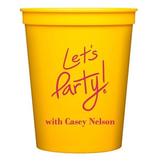 Fun Let's Party Stadium Cups
